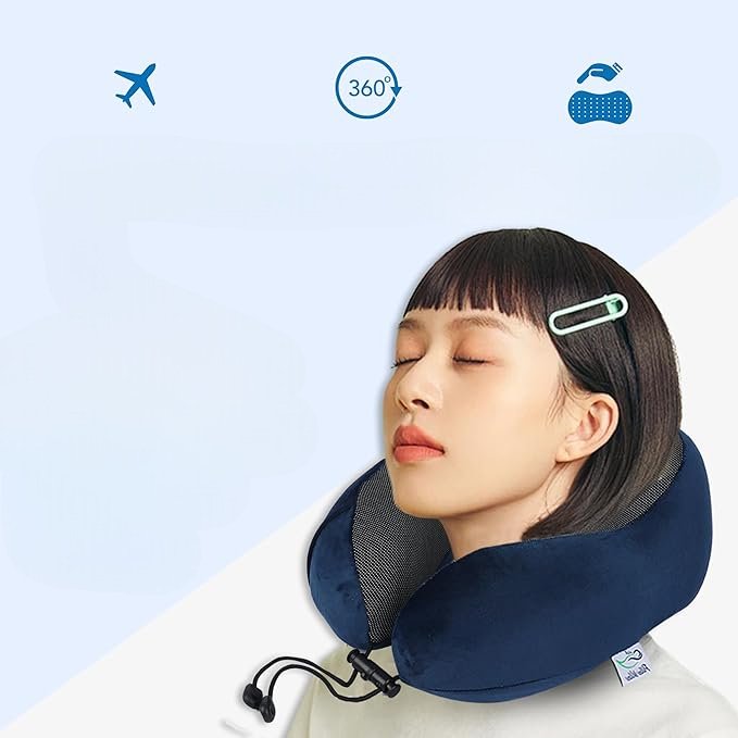 NeckRelaxingPillow™ - Bleu - Auto Essentiel