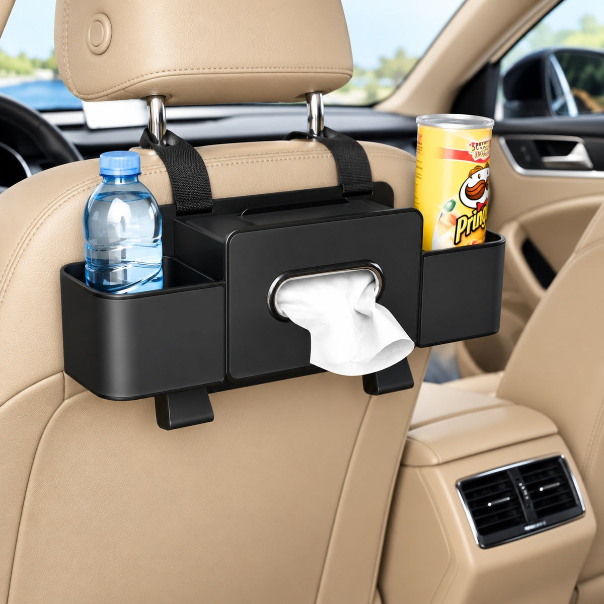 Organisateur de voiture universel, bouteille eau ou snack