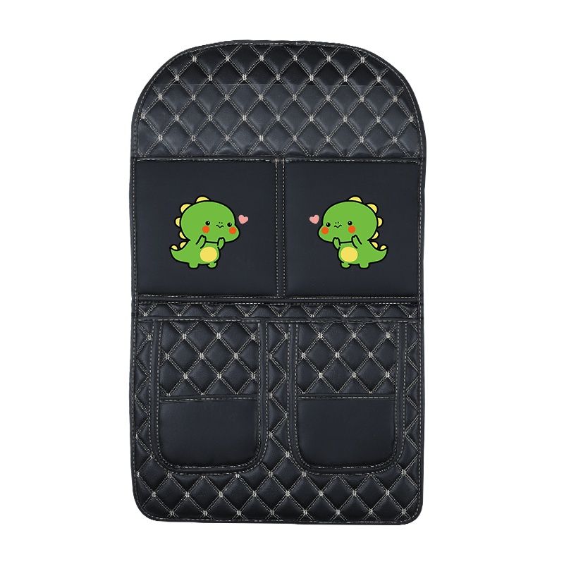 Organisateur de voiture bébé dragon en tissus luxueux noir
