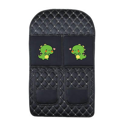 Organisateur de voiture bébé dragon en tissus luxueux noir