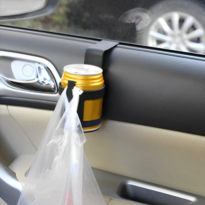 Porte gobelet voiture cannette avec support sac poubelle