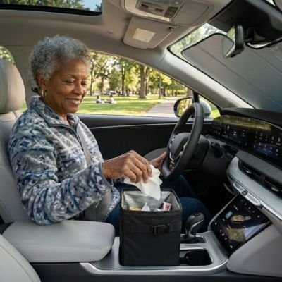 Poubelle de voiture grande capacité étanche