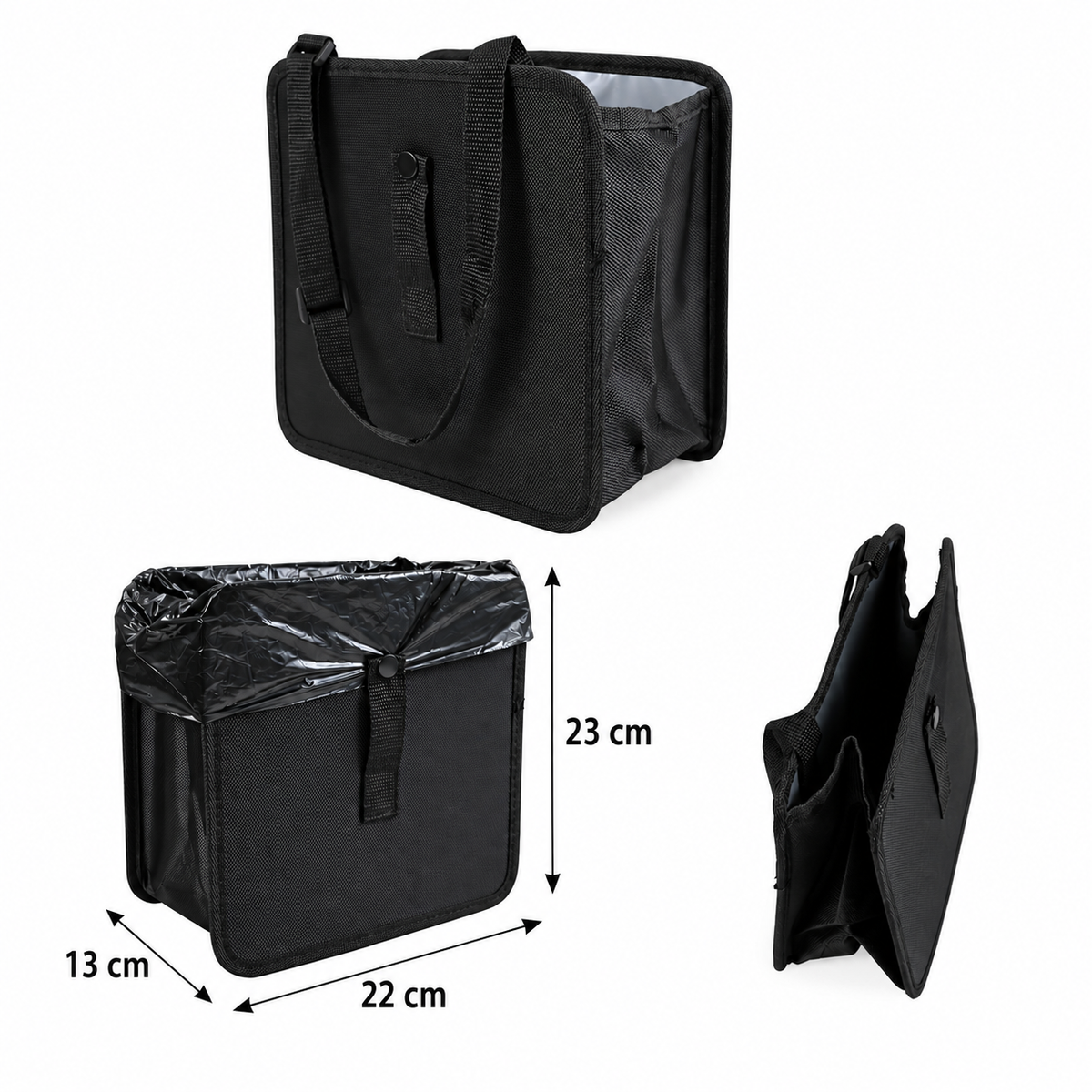 Poubelle de voiture dimention petit format Longeur 22 cm Largeur 13 cm Hauteur 23 cm