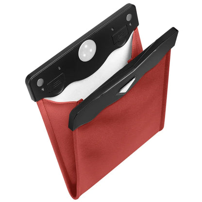 Poubelle de voiture rouge avec lumière LED intégrée