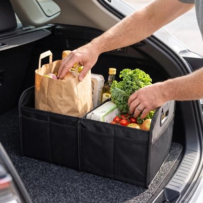 Rangement coffre voiture universel avec épicerie