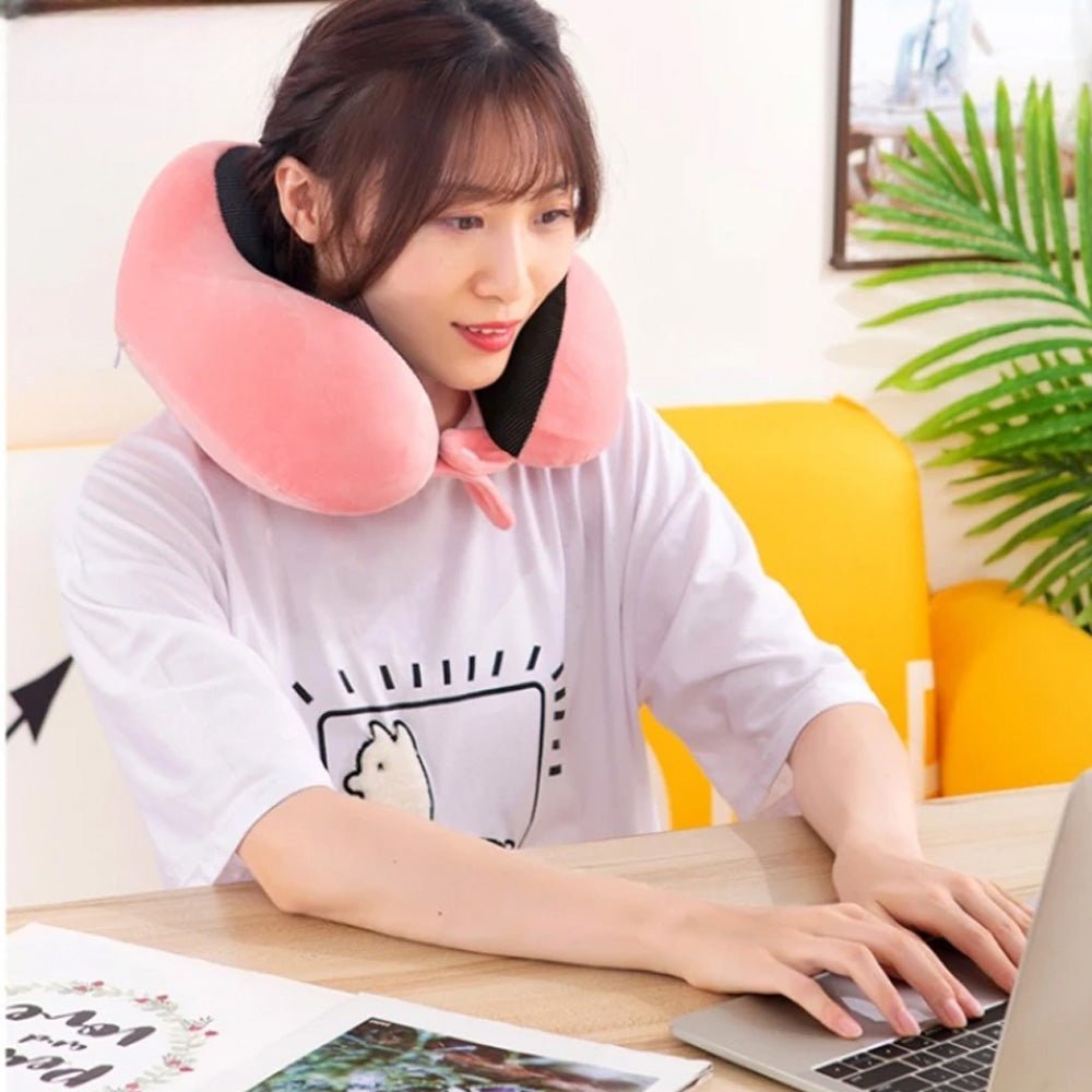 NeckRelaxingPillow™ - Rose - Auto Essentiel