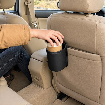 Porte gobelet voiture noir soutien un café accrocher à l'arrière siège passager