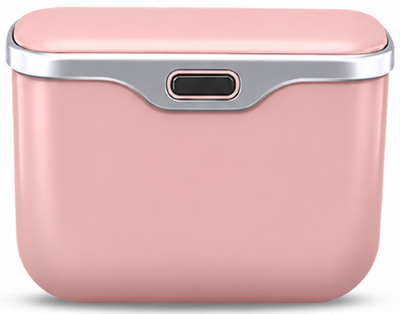 Poubelle de voiture rigide rose