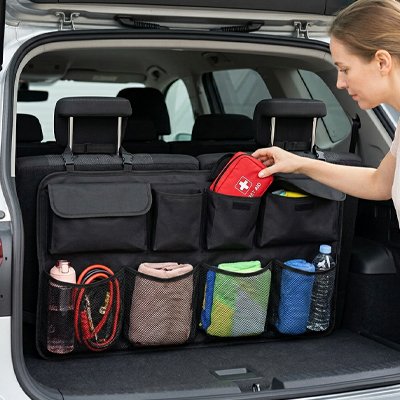 Rangement coffre voiture multifonction idéal pour organiser tous vos accessoires et objets du quotidien