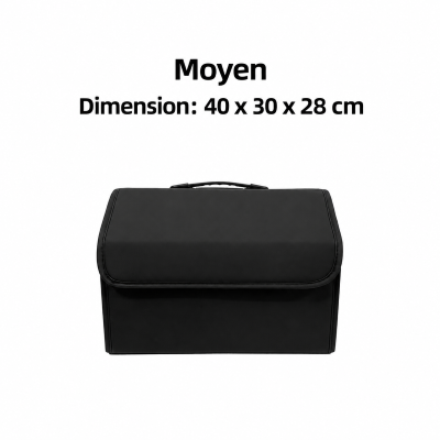 Rangement coffre voiture chic petit moyen : Longueur 40 cm, largeur 30 cm, hauteur 28 cm